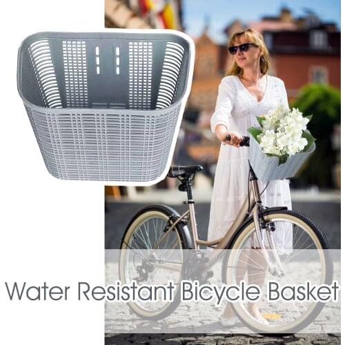 Bicycle Basket High Quality Durable Hand-woven Folding Water Resistant UV Rays Protection Vegetable Basket Scooter Basket
