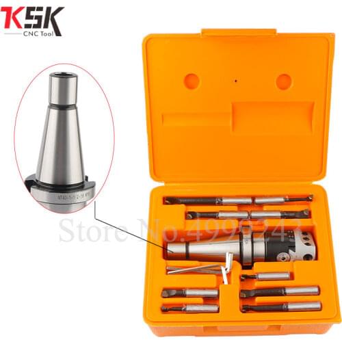 Top quality NT30 M10 Arbor F1 -12 50mm boring head and 9pcs 12mm boring bars, boring head set