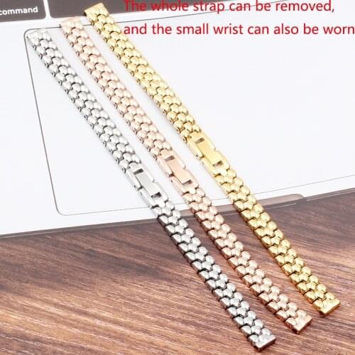 Small Size Stainless Steel Watch Band Bracelet Women Ladys 6mm8mm 10 12mm Luxury fashion Metal Watchband Bracelet Accessories