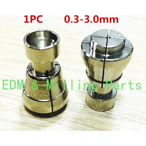 1PC CNC EDM Wire Drill Guide Steel Collet 1.7-3.0mm Fine Hole Punching Machine Chuck 13x10x23mm For Sodick SSG Machine Service