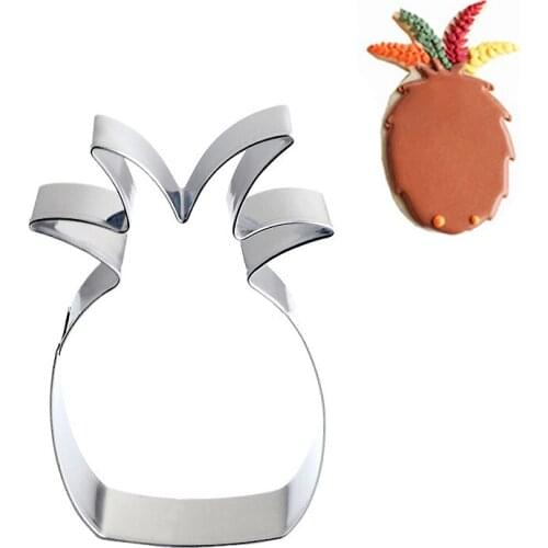 Pineapple Stainless Steel Cookie Cutter Cookies Fondant Cake Mould Fruit Cutter Kitchen Tool KH143