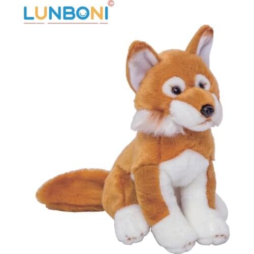 1pc 28cm Japanese Spitz Fox Dog Plush Toy Kids Baby Children Accompany Simulation Animal Doll Lovely Birthday Christmas Gift