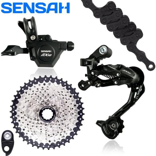 SENSAH RX10 Bicycle 10 Speed Groupset Trigger Shifter Rear Derailleurs 42/46T Cassette Chain for Bike MTB M6000 A5 A7 Deore New