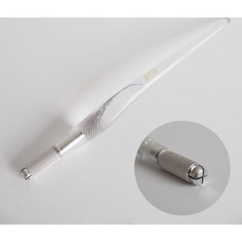 100Pcs PCD Crystal Professional Manual Permanent Makeup Eyebrow Pen Manual Tattoo Machine Microblading Needles Pen Tools