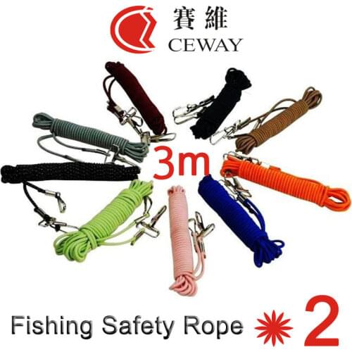 5m Tensile Fishing Rope Elastic Lock Band Safety Lanyard Nylon Tyer Cord Fabric Rod Protector Retractable Retention Cable 2019