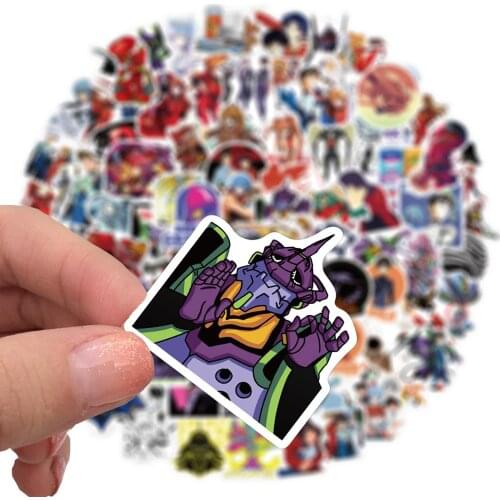 50/100 PCS Neon Genesis Evanglion EVA Cartoon Stickers for Car Styling Bike Motorcycle Phone Laptop Travel Luggage Funny JDM