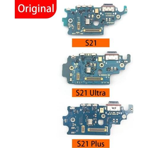 5PCS For Samsung S21 / S21 Plus / S21 Ultra 100% Original New USB Charging Port Connector Board Flex Cable With Mic Microphone