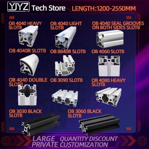 Aluminum profile European standard 4040N1-4545L industrial aluminum profile mask machine accessories square tube frame