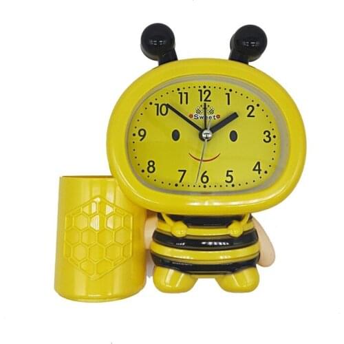 Alarm Clock Bedroom Decoration Alarm Clock Kid Bedside Alarm Clock Bee Kawaii Creative Alarm Clock Bee Children Alarm Clock