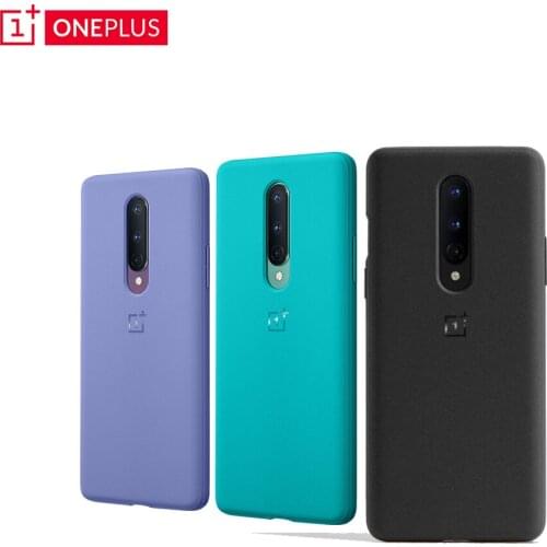100% Original OnePlus 8 Sandstone Bumper Case Uniquely Textured Keep It Colorful Cyan Black Smoky Purple PC+TPU