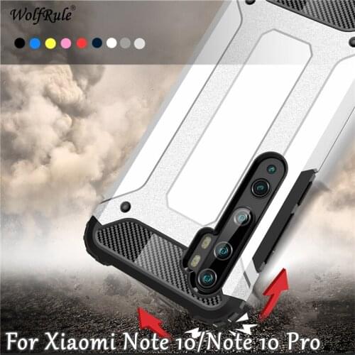 Phone Case For Xiaomi Mi Note 10 Case Full Hard Heavy Hybrid PC+TPU Cover For Xiaomi Mi Note 10 Phone Cover For Xiaomi Note 10