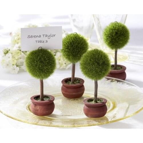 DHL 100pcs/lot Wedding favor Topiary tree Photo and Place Card Holder Wedding table decoration or party Wholesale