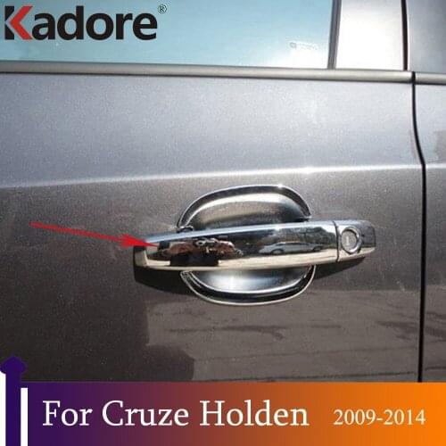 Chrome Side Door Handle Cover Trim Auto Accessories For Chevrolet Cruze Holden 2009 2010 2011 2012 2013 2014 Car Styling