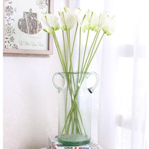 1Pieces/lot High Quality Artificial Flowers Calla Lily Bunch Fake Flower Bouquet Table Home Wedding Decoration Fall Decor