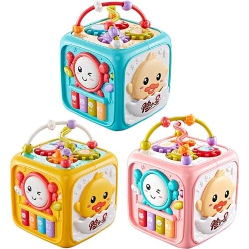 J60B Kids Play Toy Realistic Drum Scene Portable Multifunctional Interactive Game Creative Kids Gift