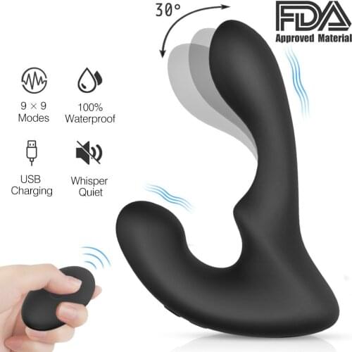 Remote Control Male Prostate Massager Vibrator For Men Tail Anal Plug Sex Toys Silicone Butt Plug Sex Toy For Gay Couples