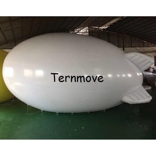 Inflatable Airship Blimp Zeppelin with golden tail/ transparent / clear blimp for inflatables with factory price