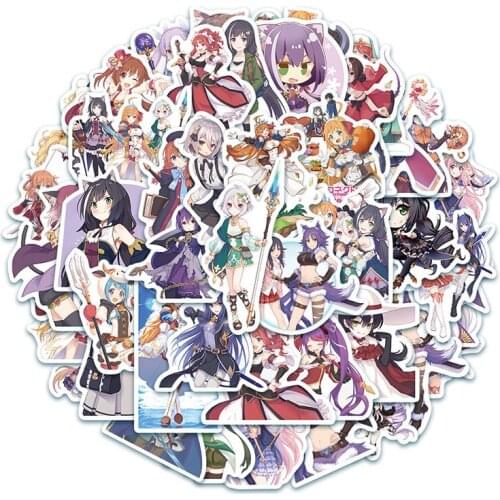 50Pcs Game Princess Connection Stickers for Car Styling Bike Motorcycle Phone Laptop Travel Luggage