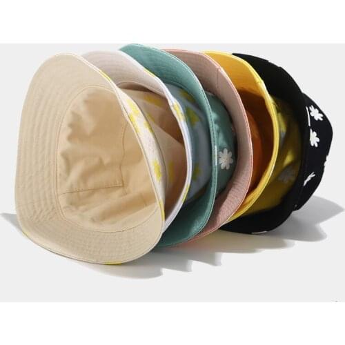 Women Fashion Floral Print Bucket Hat Stylish Caps Outdoor Sun Hat for Ladies Female Multiple Colors Available