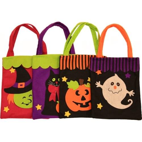 Halloween Candy Handbag Pumpkin Ghost Portable Party Bag Decorations Decals Gift Bags Holiday Supplies