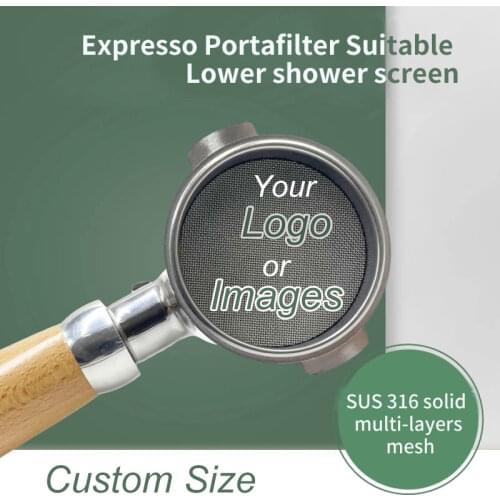 Customized COFFEE TALK Espresso Portafilter Suitable Lower Shower Screen Contact Shower Screen Stainless Steel Reusable Filters