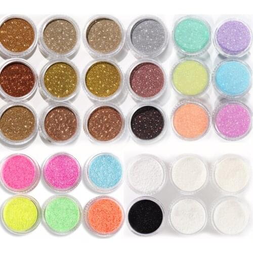 5Pcs Gradient Sugar Powder Nails Glitter Kit Sparkle Pigment Chrome Luxury Diamond Dust For Nail Art Decorations Polish Manicure