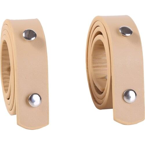 2 Pcs Bag Belt Detachable PU Leather Handle Lady Shoulder Bag DIY Replacement Accessories Handbag Band Handle Strap Band