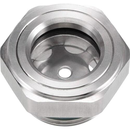 3/4 BSP Stainless Steel Oil Sight Glass,Liquid Level Viewports,Liquid Indicator Window For Air Compressor Gearbox Roots Blower