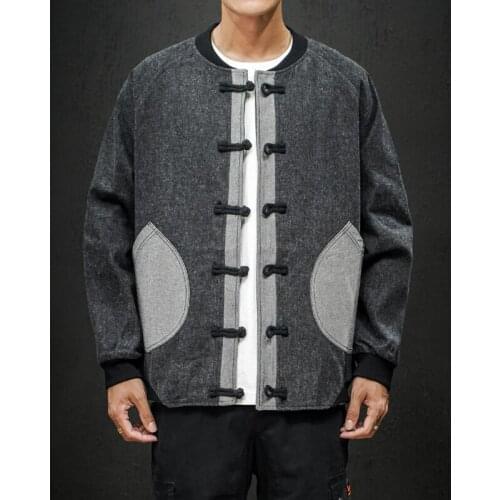 Style Gray Jackets Chinese Fashion Brand Designer Personality Crop Design Casual Jacket Men Zipper Autumn Tops Clothes 7706