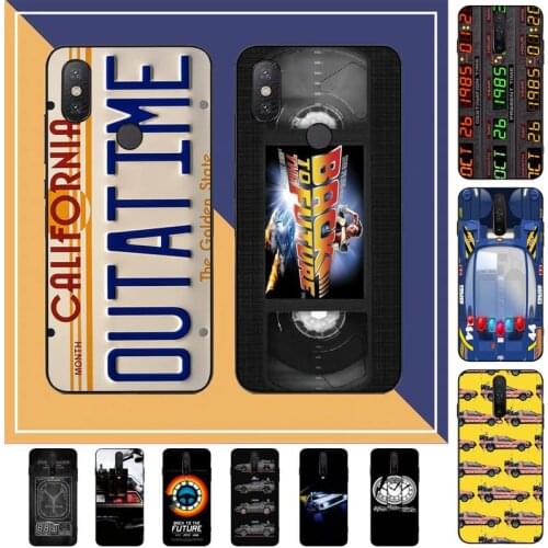 FHNBLJ Back To The Future Time Machine Phone Case for RedMi note 7 8 9 6 5 4 X pro 8T 5A
