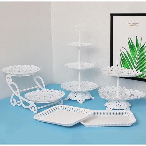 Party Food Display Stand Cupcake Holder Tools Fruits Dessert Display Plate for Wedding Birthday Party Home Decor Party Supplies