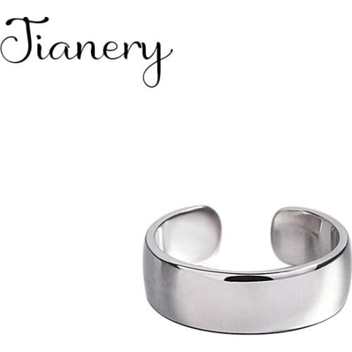 Original Design Bohemian Retro Antique Silver Color Smooth Ring For Women Fashion Open Finger Rings Female Boho Jewelry