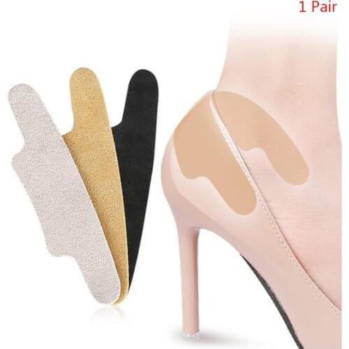 1Pair High Heeld Shoes Insole Women Thickened Silicone Invisible Heel Protector Sticker Heel Pain Anti Friction Heel Liner Strip
