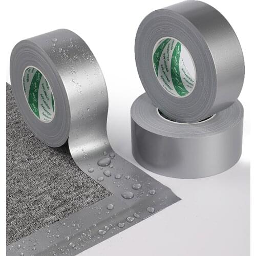 1Roll Length 50m Silver gray Cloth Base Tape Self Adhesive Tape For Carpet DIY Decoration Width 10mm-60mm