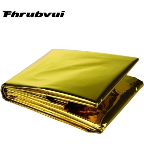 10pcs Outdoor Hiking Climbing Emergency Rescue Survival Blanket Reflective Blanket