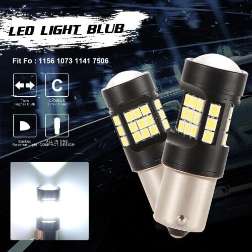 2Pcs Auto Lamp Bulbs Car Led Light 12V - 24V 36SMD 2835 LED Lamp Beads Highlight Led Brake Lights For 1156 1157 7440