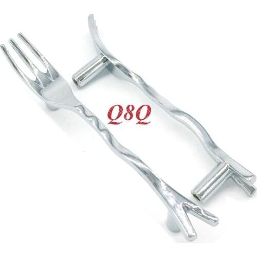 2pcs Silver Spoon Knife Fork Creative Kitchen Cupboard Handles\Cabinet Handles\Drawer Knobs\Furniture Pulls