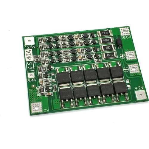 4S 40A Li-ion Lithium Battery 18650 Charger PCB BMS Protection Board With Balance For Drill Motor 14.8V 16.8V Lipo Cell Module
