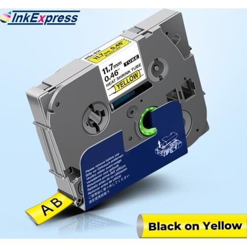 InkExpress Hse 631 Labels For Brother Heat Shrink Tube Label Hse-631 Labels Tape Industrial Tape For Brother P touch Label Maker
