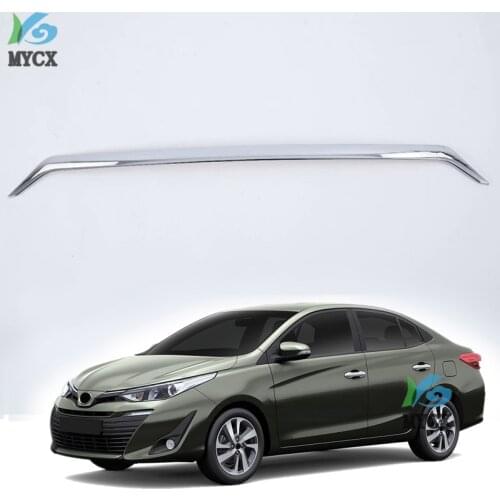 Car Accessories Exterior ABS Chrome Rear Trunk Lid Molding Streamer Cover For Toyota Vios / Yaris Sedan 2019 Car-styling