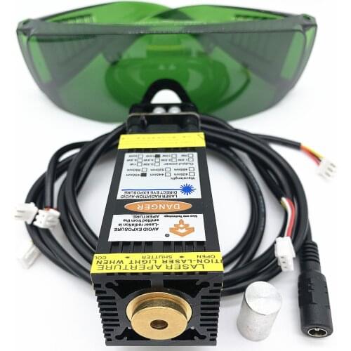 Actual power. Actual wattage cnc15W laser head, blue laser module with PWM TTL can engrave oxide metal and stainless steel