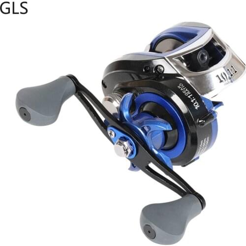 GLS High Speed 10:1:1 Left/Right Hand Baitcasting Fishing Reel 19+1BB 10KG Drag With Magnetic Brake Carp Carretilha Pesca