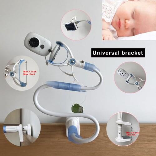 Multifunction Universal Baby Monitor Camera Phone Holder Cradle Crib Long Arm Adjustable 95cm Wall Mount Camera Stand For Shelf