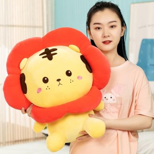 25/50cm Stuffed Soft Down Cotton Fat Tiger Plush Pillow Lovely Tiger Toys Sofa Cushion Nice Christmas Gift for Girl Baby Kids