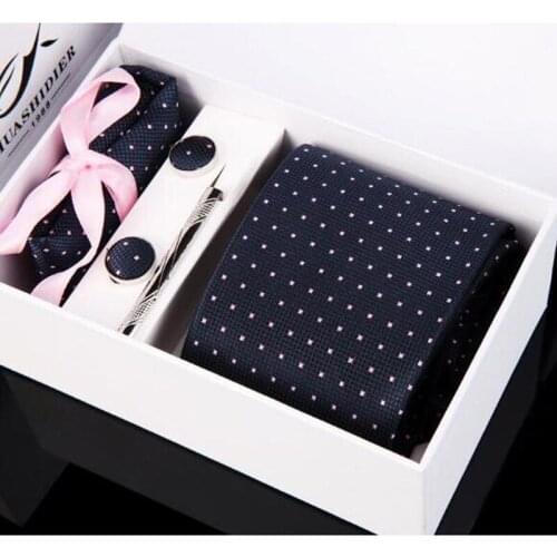 Tie set New style 6pcs/set Silk ties Mens Ties Necktie set Mans Wedding Tie Neckties with gift box