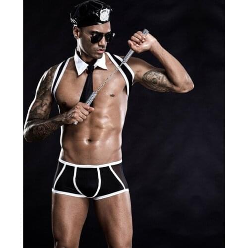 New Military Instructor Erotic Uniform Adult Bar Performance Clothes Macho Cosplay Lingerie Nightclub Sexy Role Playing Uniform