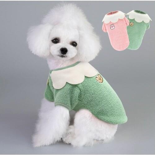 Small Dog Cat Sweater Clothes Winter Warm Cotton Puppy Pet Clothes Outfit Soft Chihuahua Clothing Knitwear for Small Cat Dog