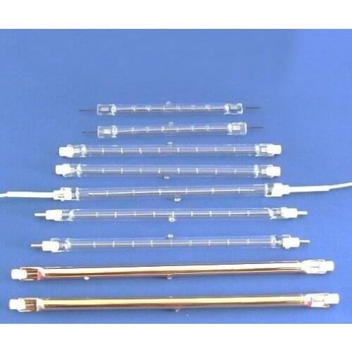 Single Tube Medium Wave Infrared Lamp Gold Reflector