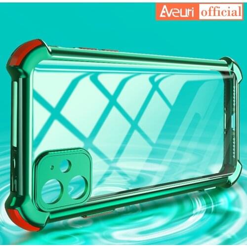 Shockproof Transparent Case For iPhone 11 12 Pro Max Mini 6 6S 7 8 Plus Silicone Cover Phone Case For iPhone X XR XS MAX SE 2020