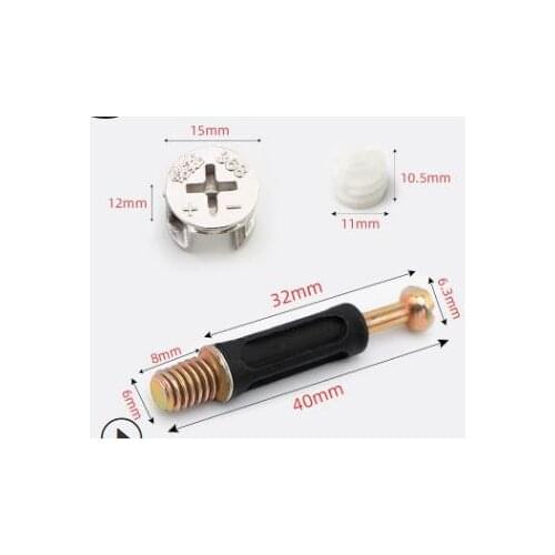 Wardrobe furniture disassembly and assembly fastening three-in-one eccentric wheel thickening lock